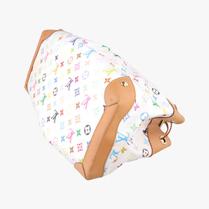 Pre-owned Louis Vuitton URSULA White Monogram Multicolor M40123 shoulderbag | stylenewstar