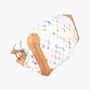 Pre-owned Louis Vuitton URSULA White Monogram Multicolor M40123 shoulderbag | stylenewstar