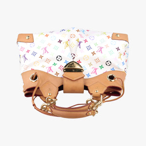 Pre-owned Louis Vuitton URSULA White Monogram Multicolor M40123 shoulderbag | stylenewstar