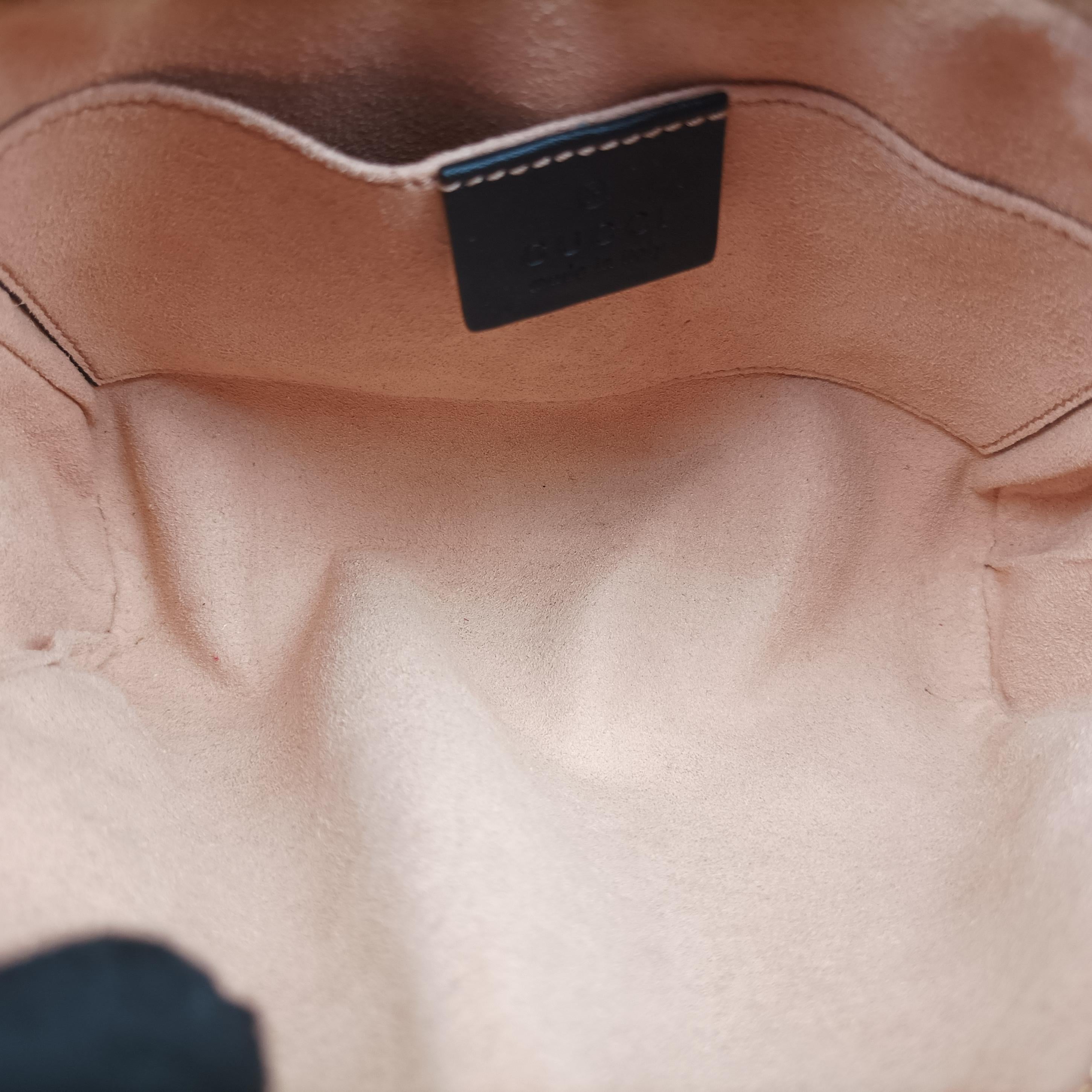 Pre-owned Gucci Ophidia Red×Black Suede× Leather 517076 bum bag/waist bag | stylenewstar