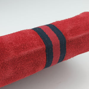 Pre-owned Gucci Ophidia Red×Black Suede× Leather 517076 bum bag/waist bag | stylenewstar