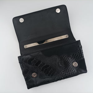 Pre-owned Valentino Rockstud Va Va Voom Black Ponyhair×Leather×Snakeskin  shoulderbag | stylenewstar