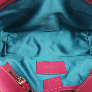 Secondhand Gucci GG Marmont Pink Velour×Sequins 443497 shoulderbag | stylenewstar