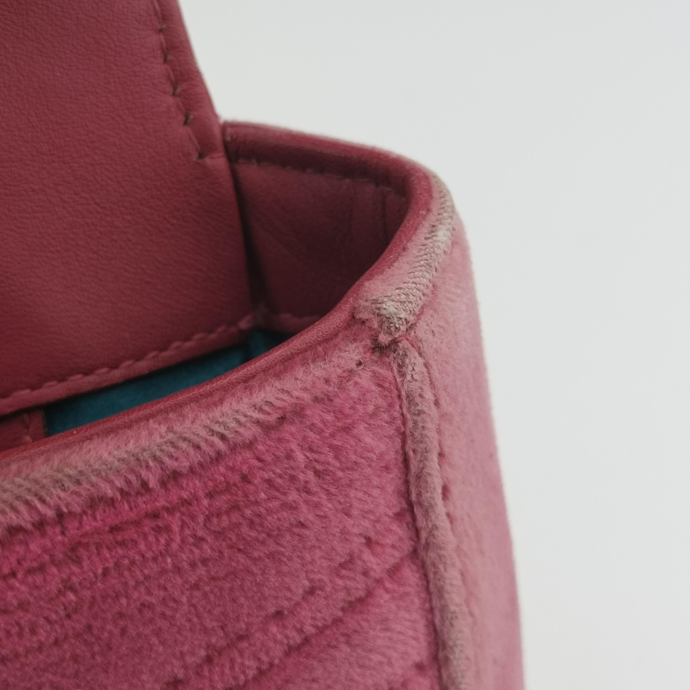 Secondhand Gucci GG Marmont Pink Velour×Sequins 443497 shoulderbag | stylenewstar