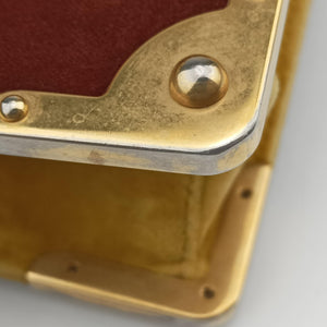 Secondhand Prada Animalier Cahier Lions Head Yellow×Brown Velvet 1BD089 shoulderbag | stylenewstar