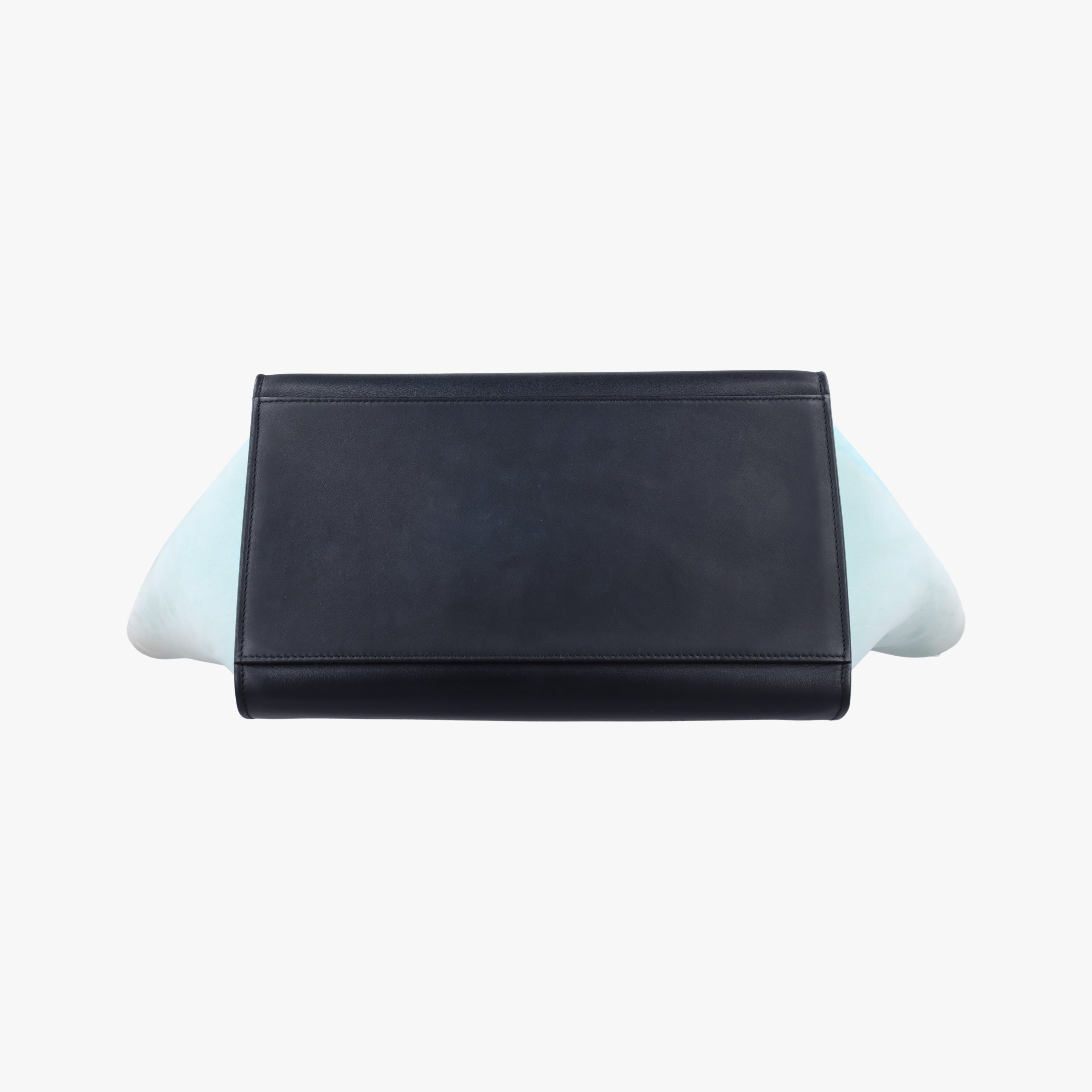 Pre-owned Celine Trapèze Beige x Black x Green Leather x suede  shoulderbag | stylenewstar