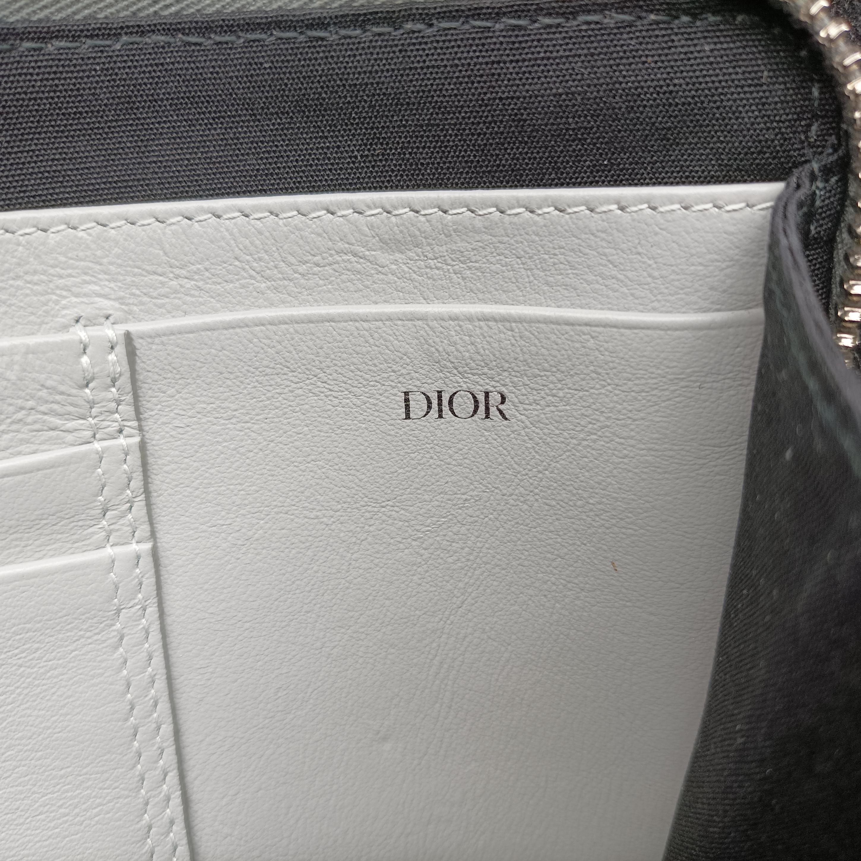 Secondhand Christian Dior messenger pouch Gray×Multicolour Leather  shoulderbag | stylenewstar