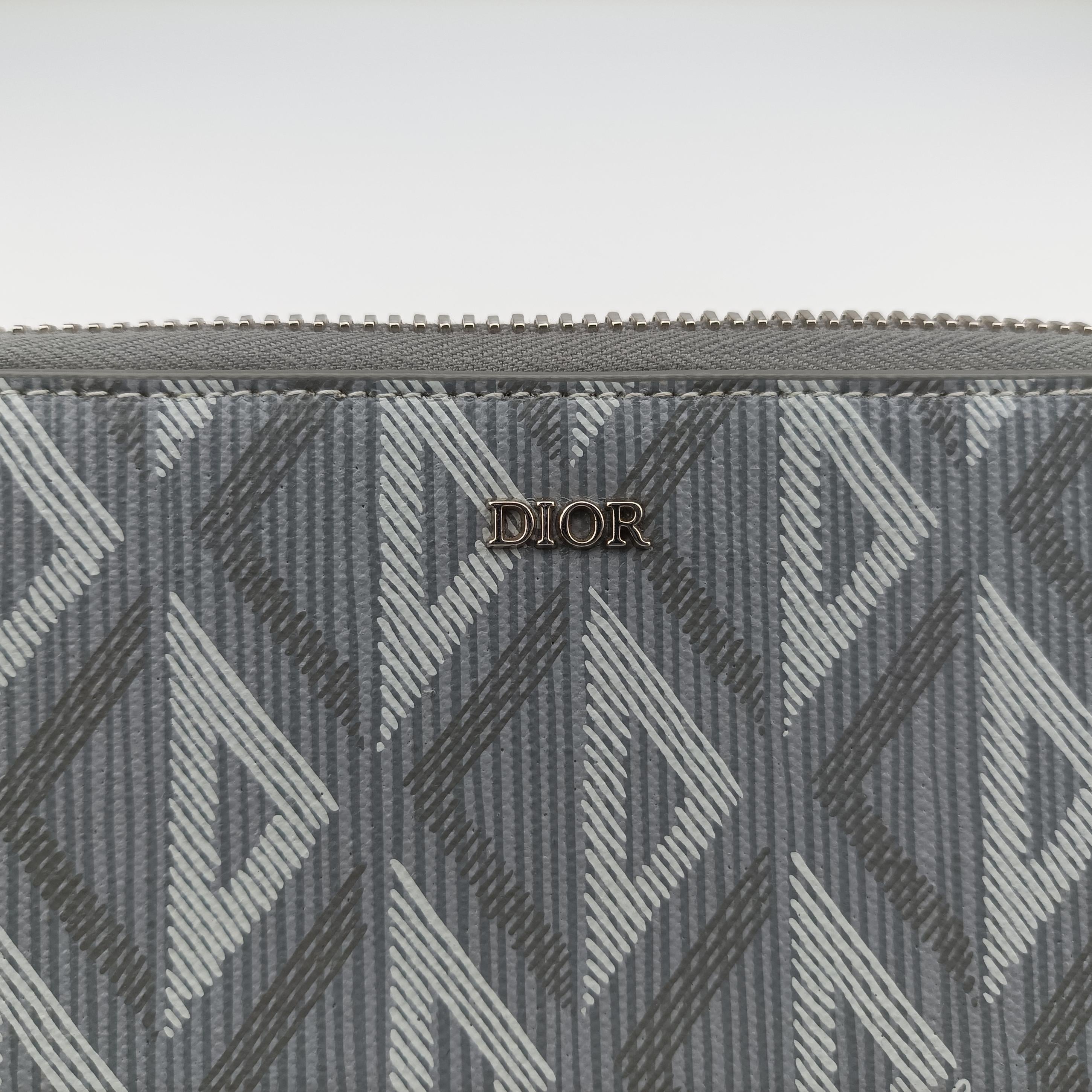 Secondhand Christian Dior messenger pouch Gray×Multicolour Leather  shoulderbag | stylenewstar