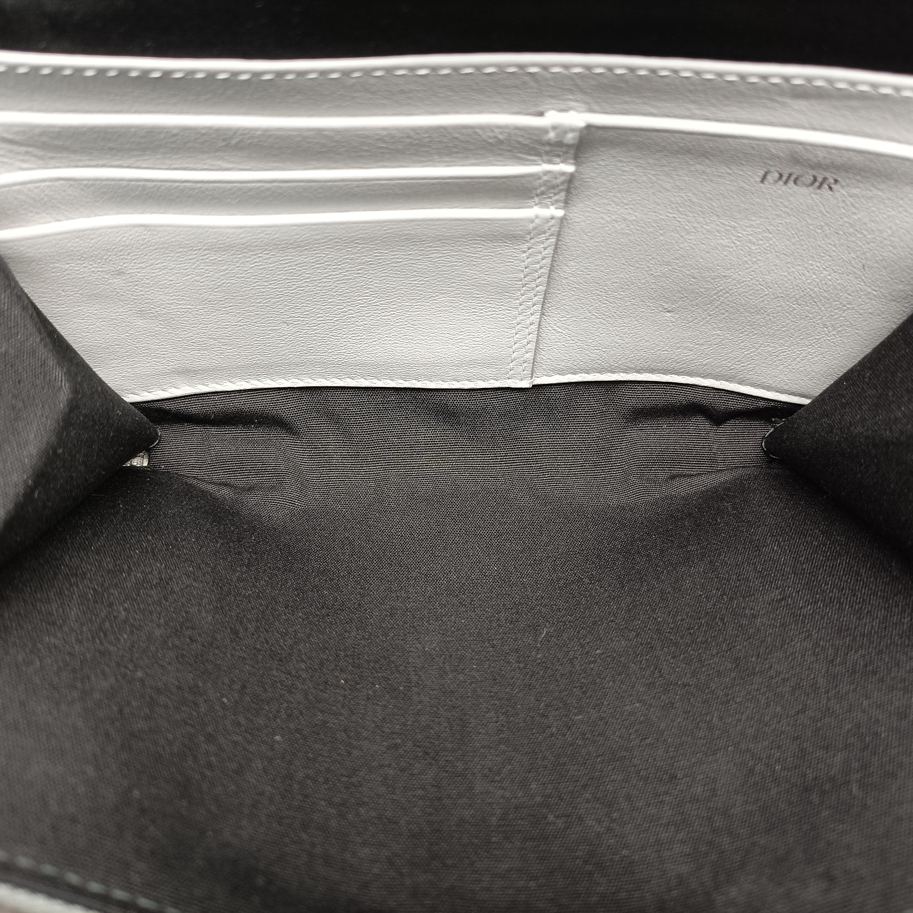 Secondhand Christian Dior messenger pouch Gray×Multicolour Leather  shoulderbag | stylenewstar