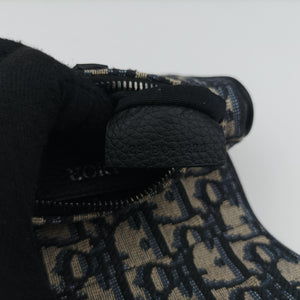 Secondhand Christian Dior saddle Navy x Gray Jacquard  bum bag/waist bag | stylenewstar