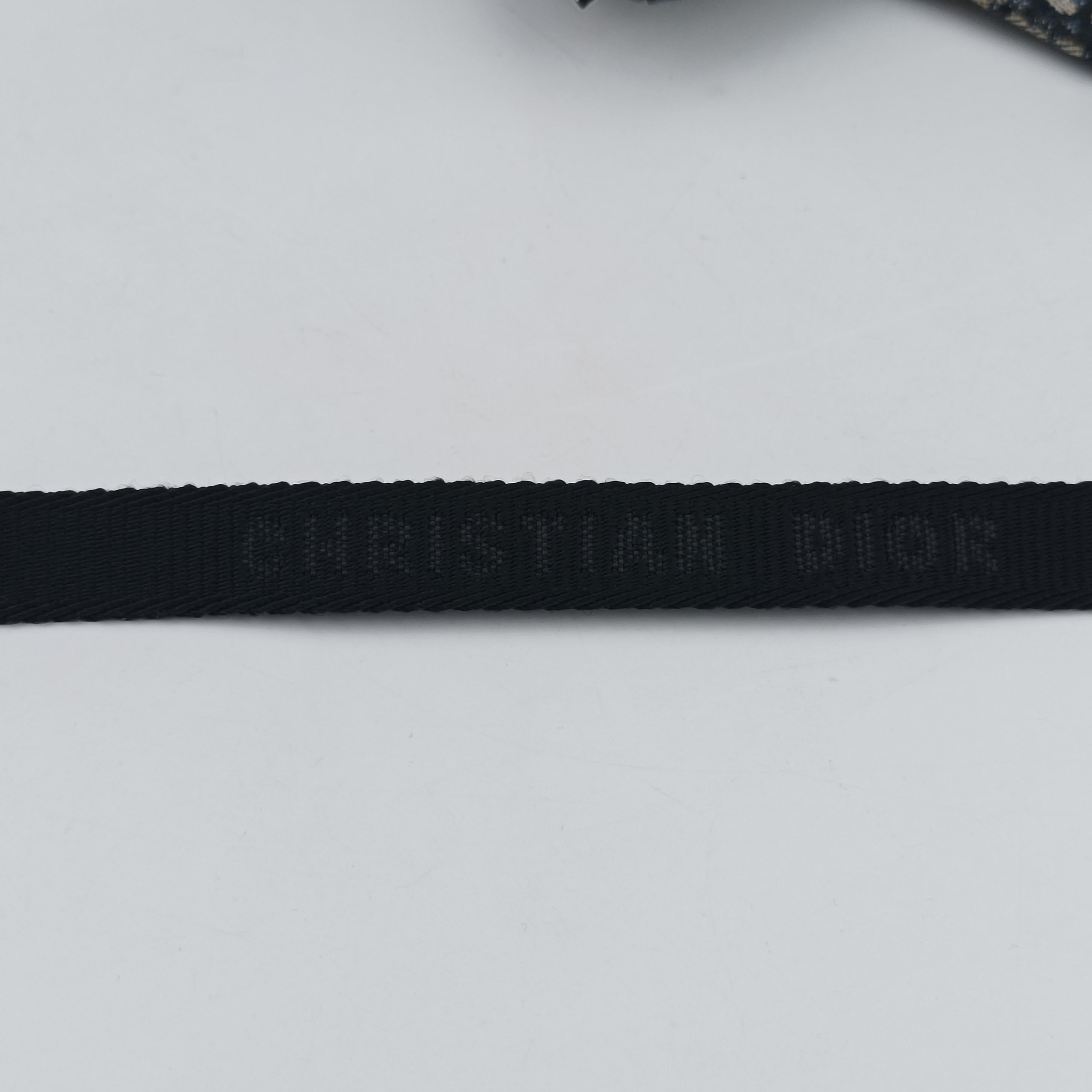 Secondhand Christian Dior saddle Navy x Gray Jacquard  bum bag/waist bag | stylenewstar