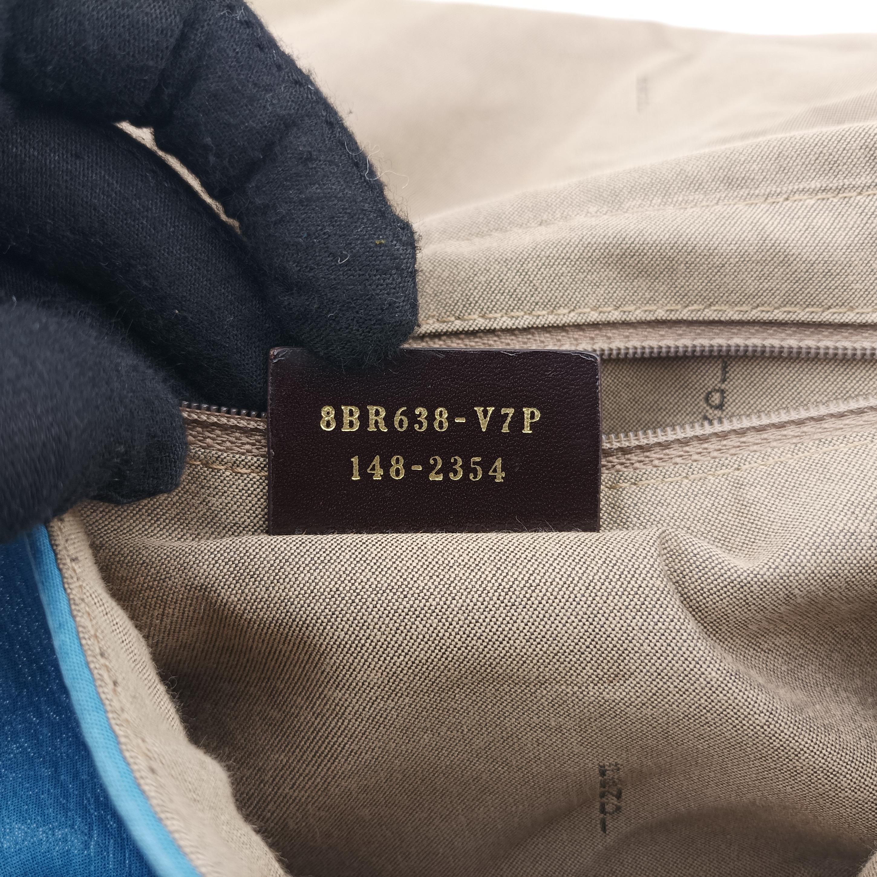 Pre-owned Fendi Big Mamma Forever Flap Blue Leather 8BR638 shoulderbag | stylenewstar