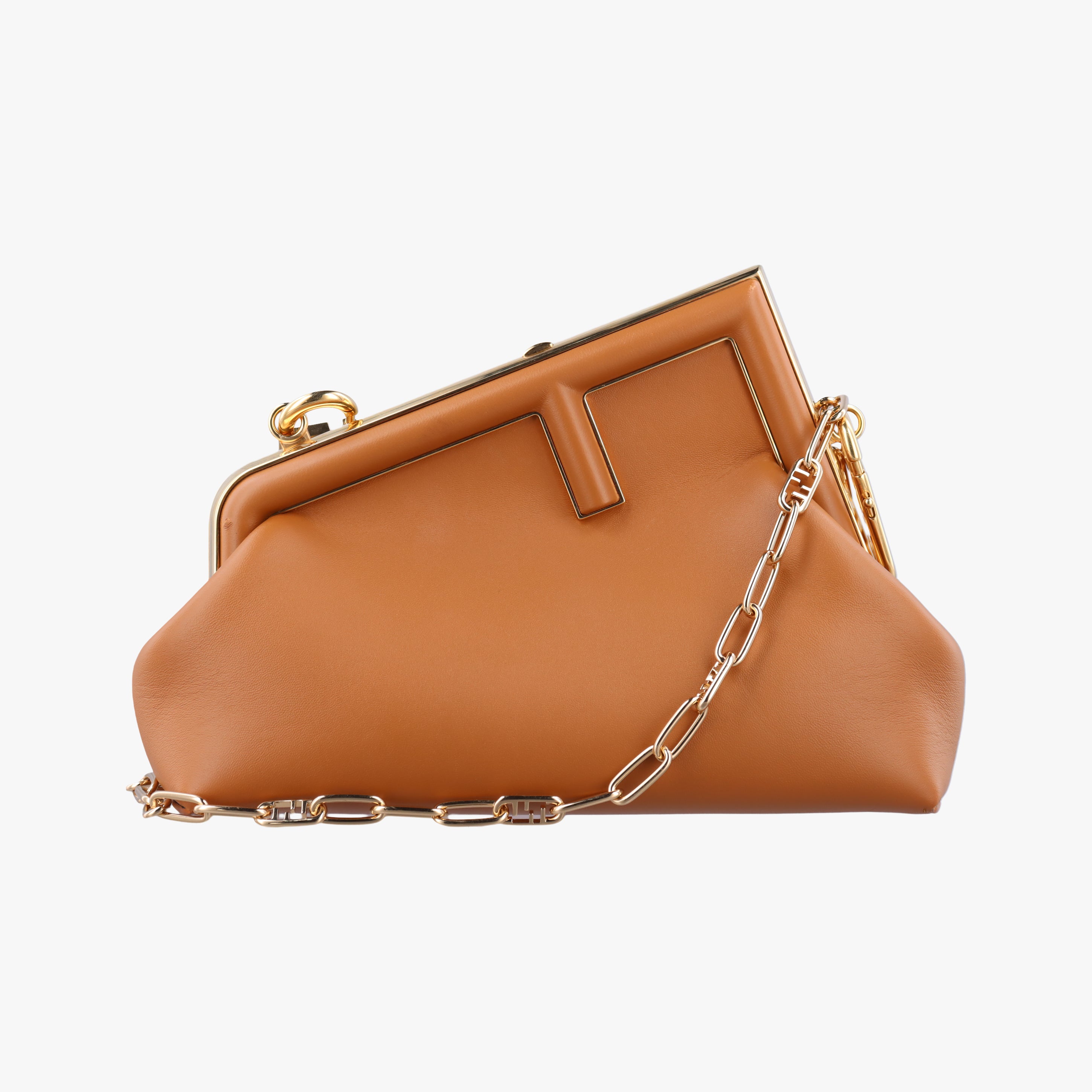 Pre-owned Fendi First small Brown Leather 8BP129 shoulderbag | stylenewstar