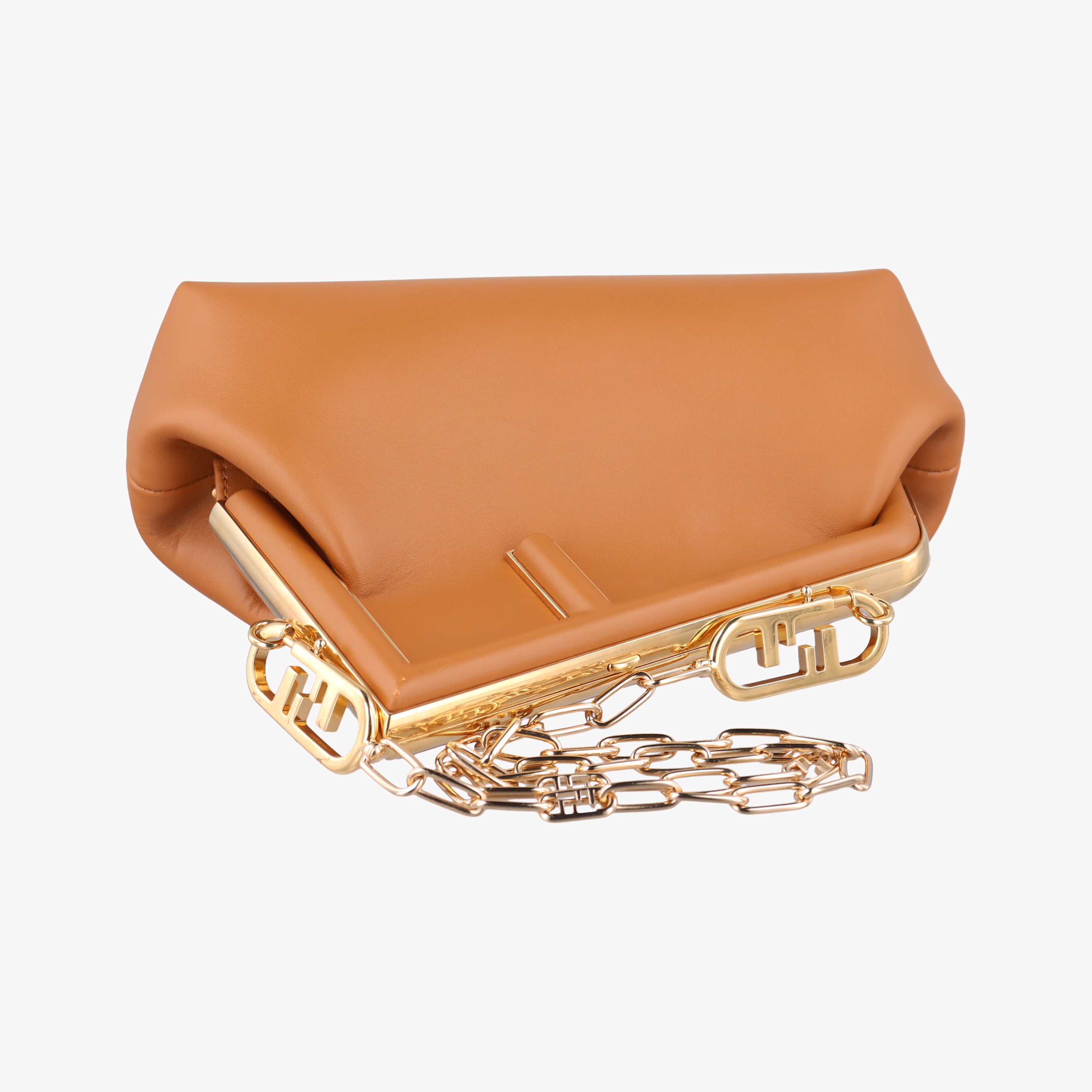 Pre-owned Fendi First small Brown Leather 8BP129 shoulderbag | stylenewstar