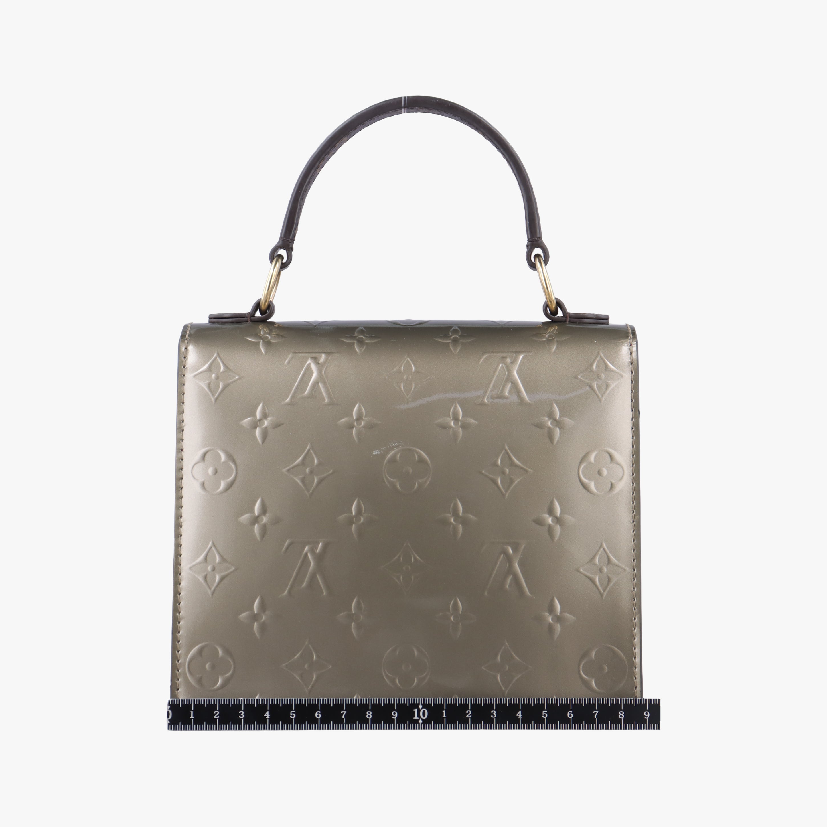 Pre-owned Louis Vuitton Spring Street PM CHAMPAGNE METALLISE Vernis M90502 shoulderbag | stylenewstar