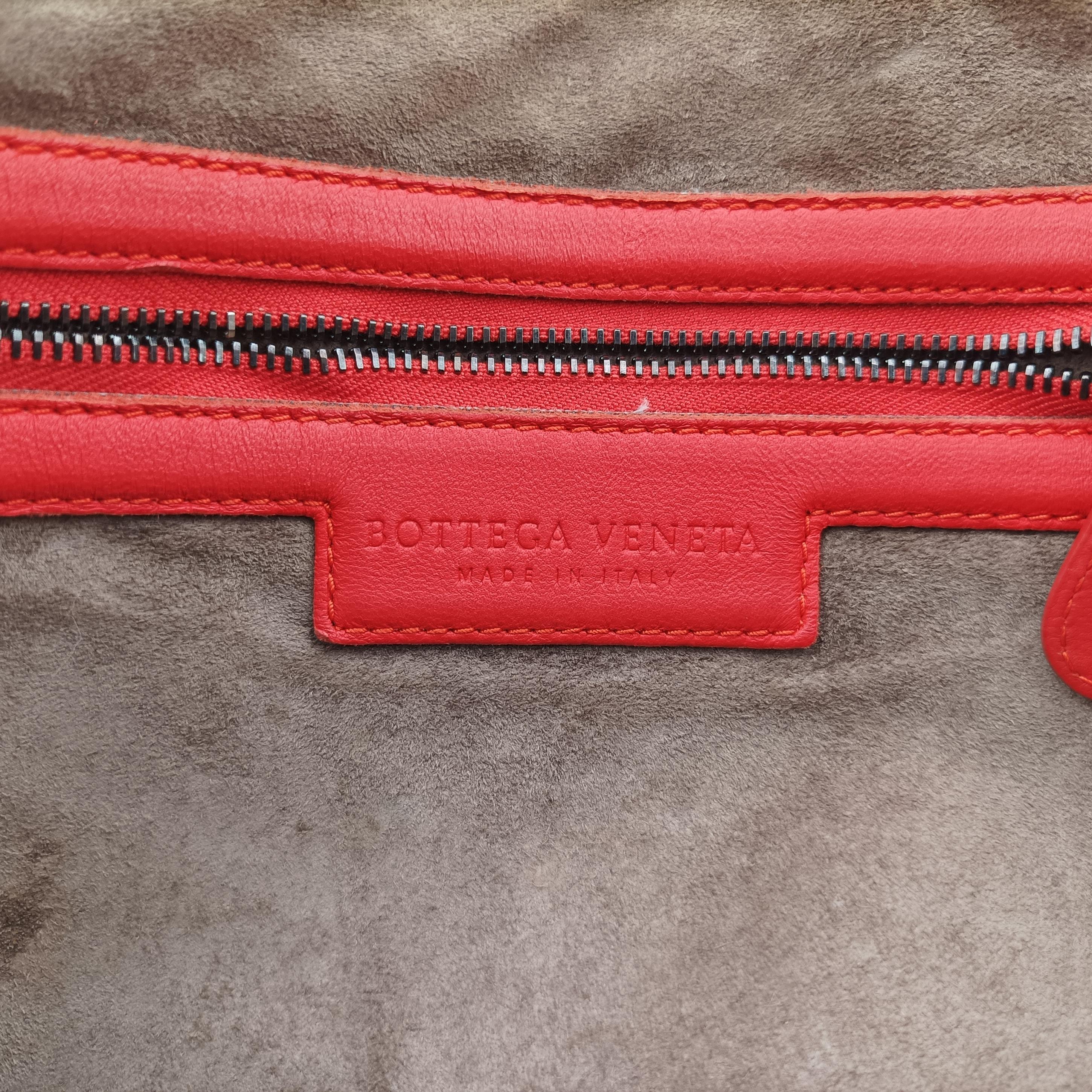 Vintage Bottega Veneta NODINI Intrecciato Orange lambskin  shoulderbag | stylenewstar