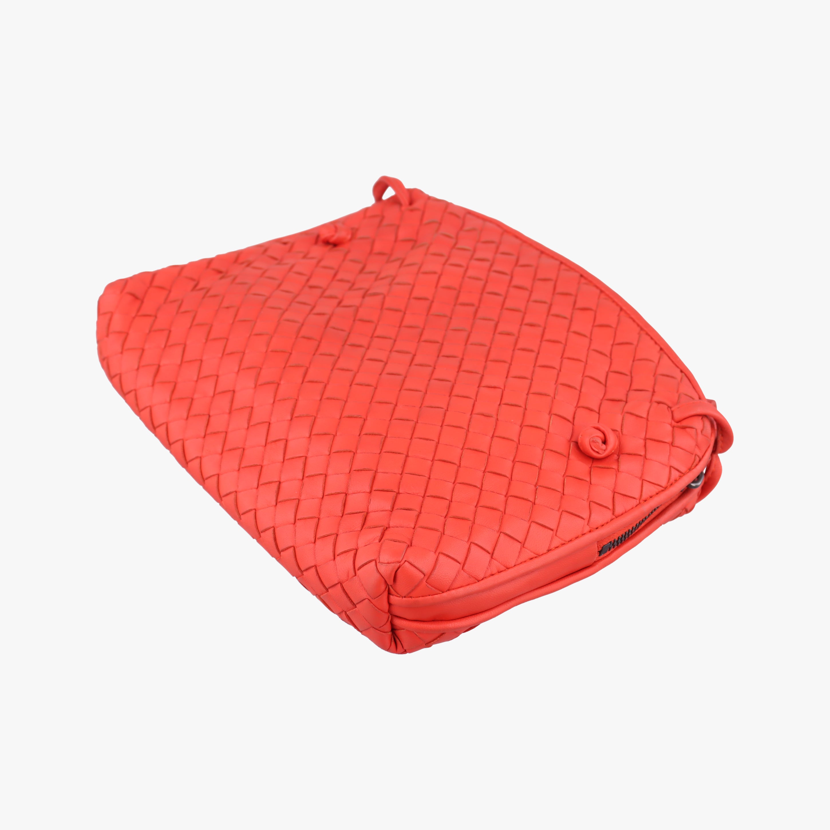 Vintage Bottega Veneta NODINI Intrecciato Orange lambskin  shoulderbag | stylenewstar