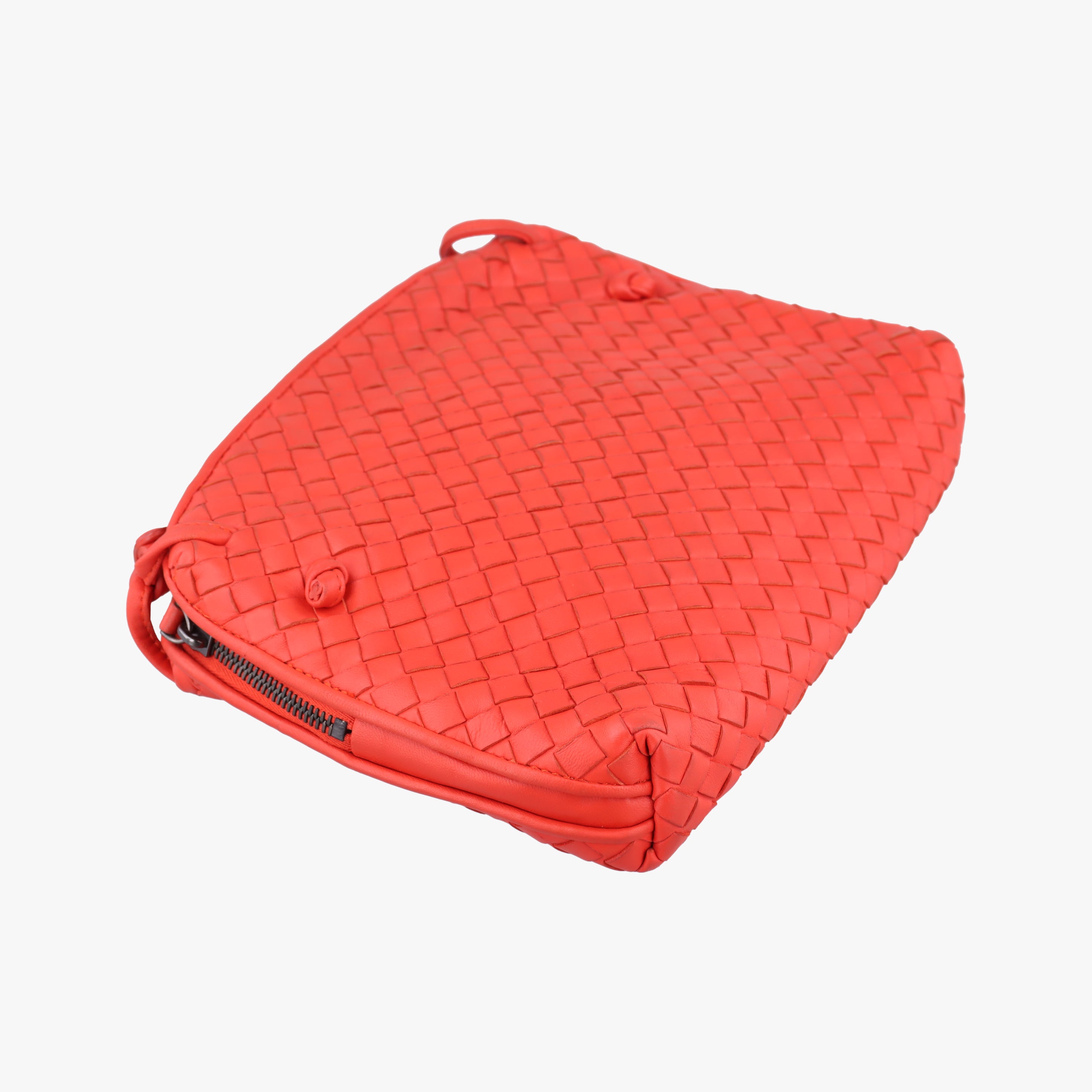 Vintage Bottega Veneta NODINI Intrecciato Orange lambskin  shoulderbag | stylenewstar