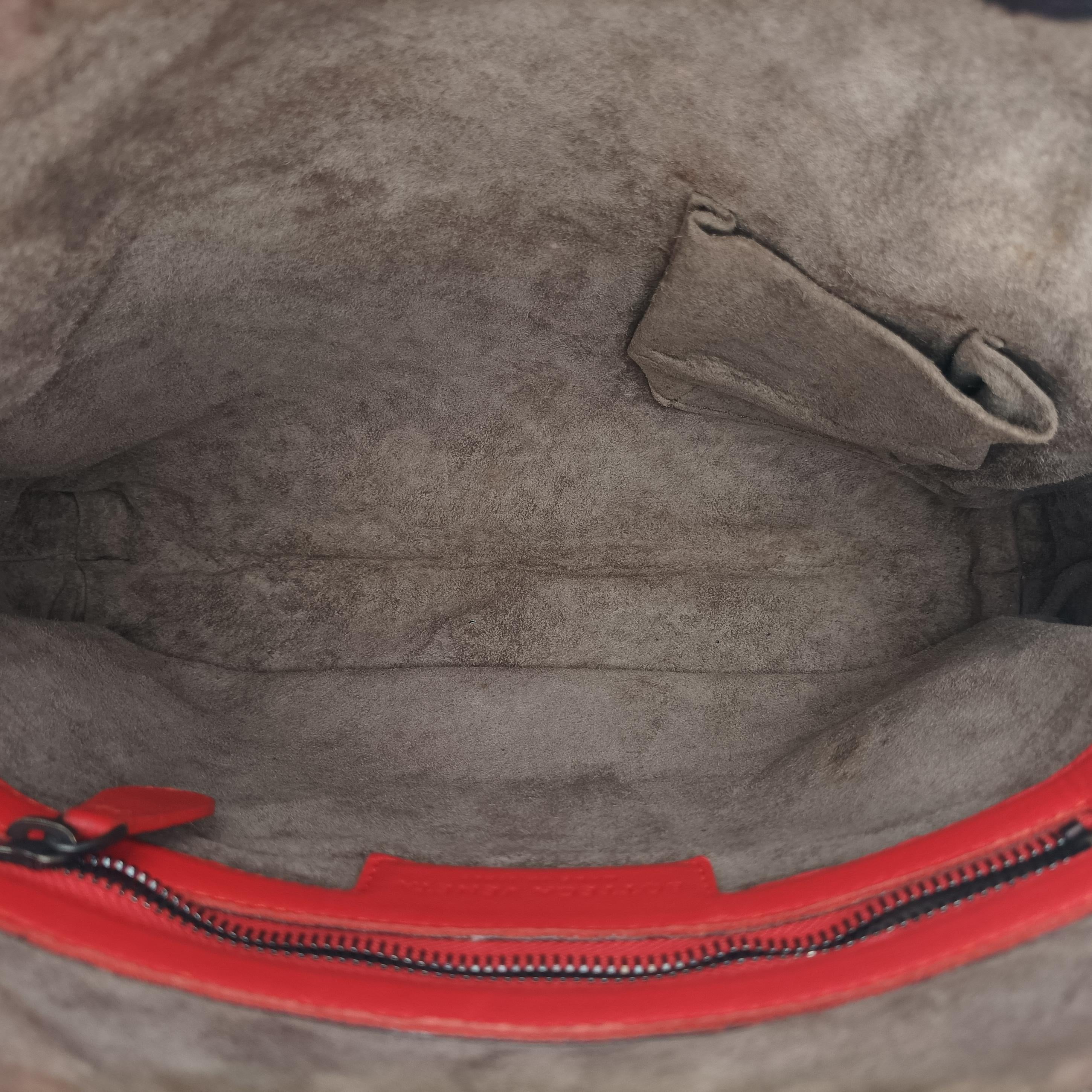 Vintage Bottega Veneta NODINI Intrecciato Orange lambskin  shoulderbag | stylenewstar