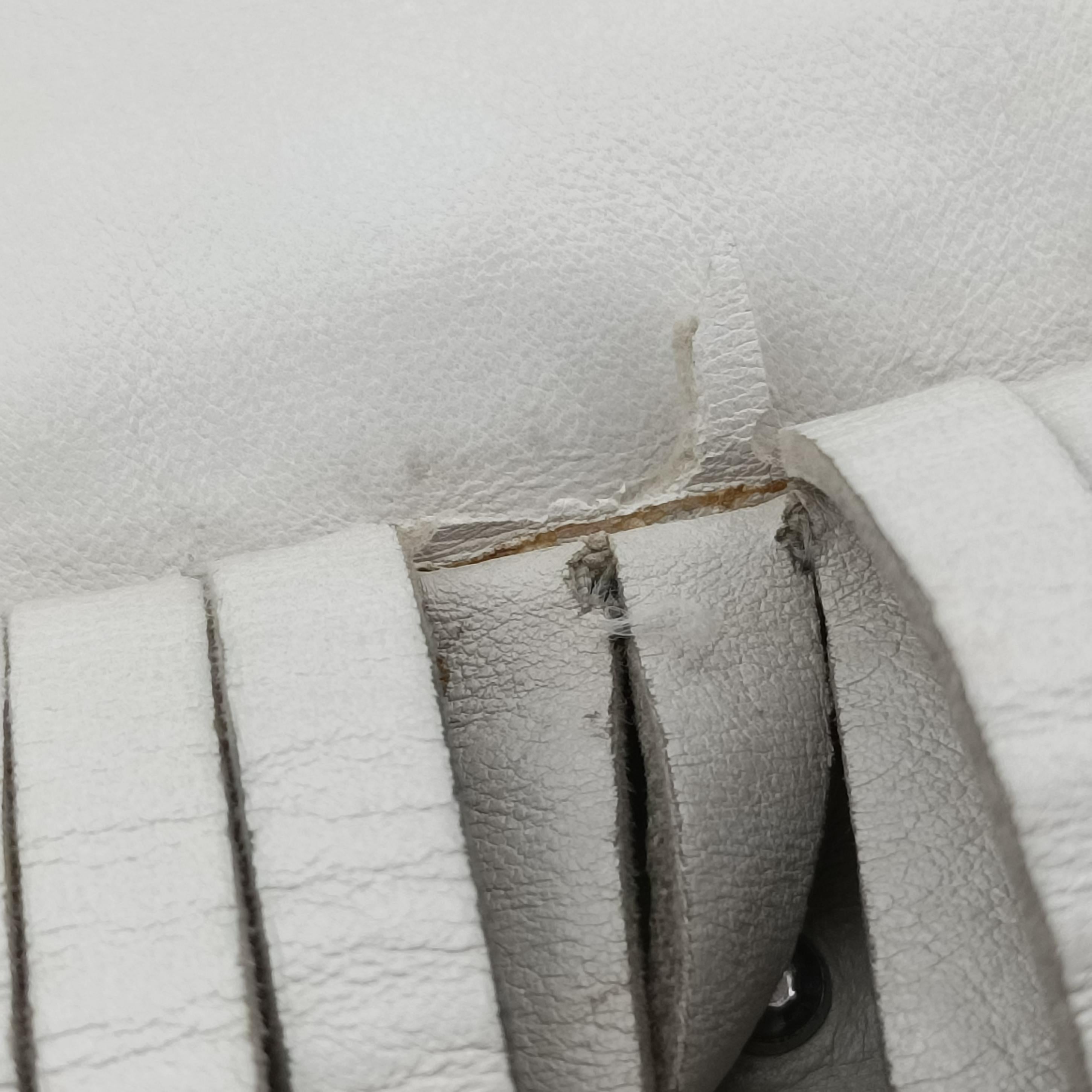 Vintage Prada Gaufre Logo Flap Grey Leather  shoulderbag | stylenewstar