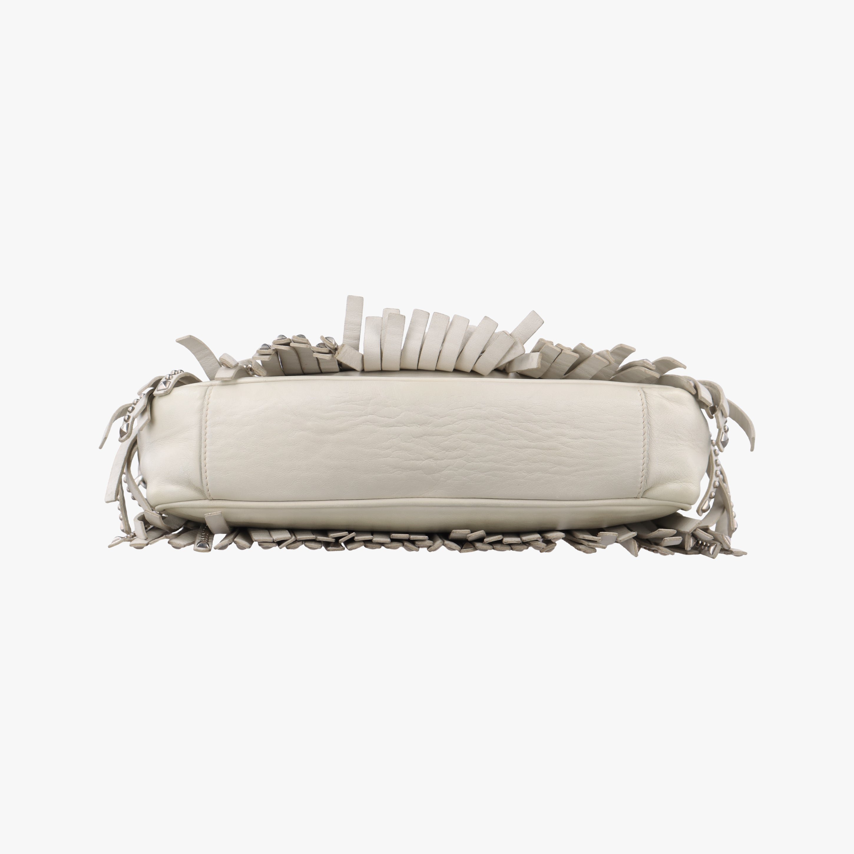 Vintage Prada Gaufre Logo Flap Grey Leather  shoulderbag | stylenewstar