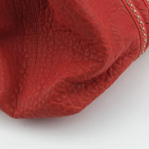 Pre-owned Bottega Veneta Roma  Stitch Intrecciato Red Lambskin  handbag | stylenewstar