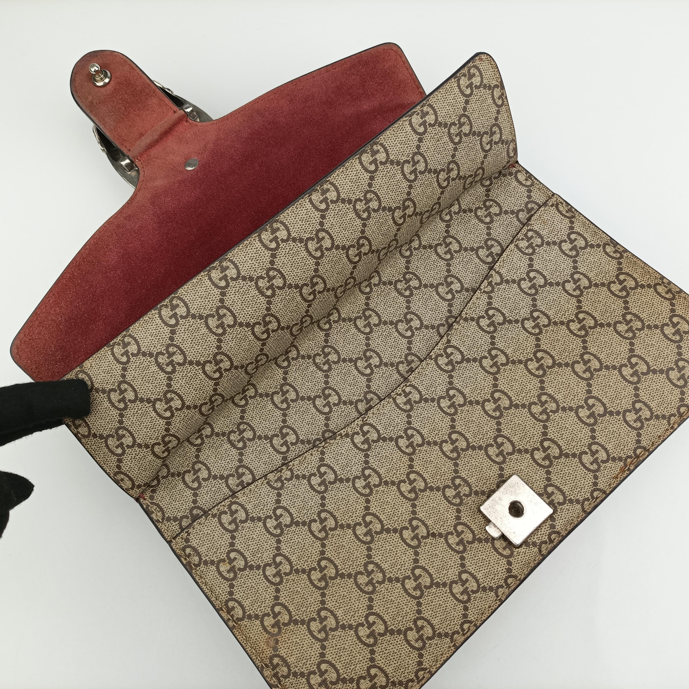 Secondhand Gucci Dionysus beige×red×multicolor PVC coated canvas 400249 shoulderbag | stylenewstar