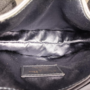 Vintage Christian Dior Saddle bag Grayish Blue Silk  handbag | stylenewstar