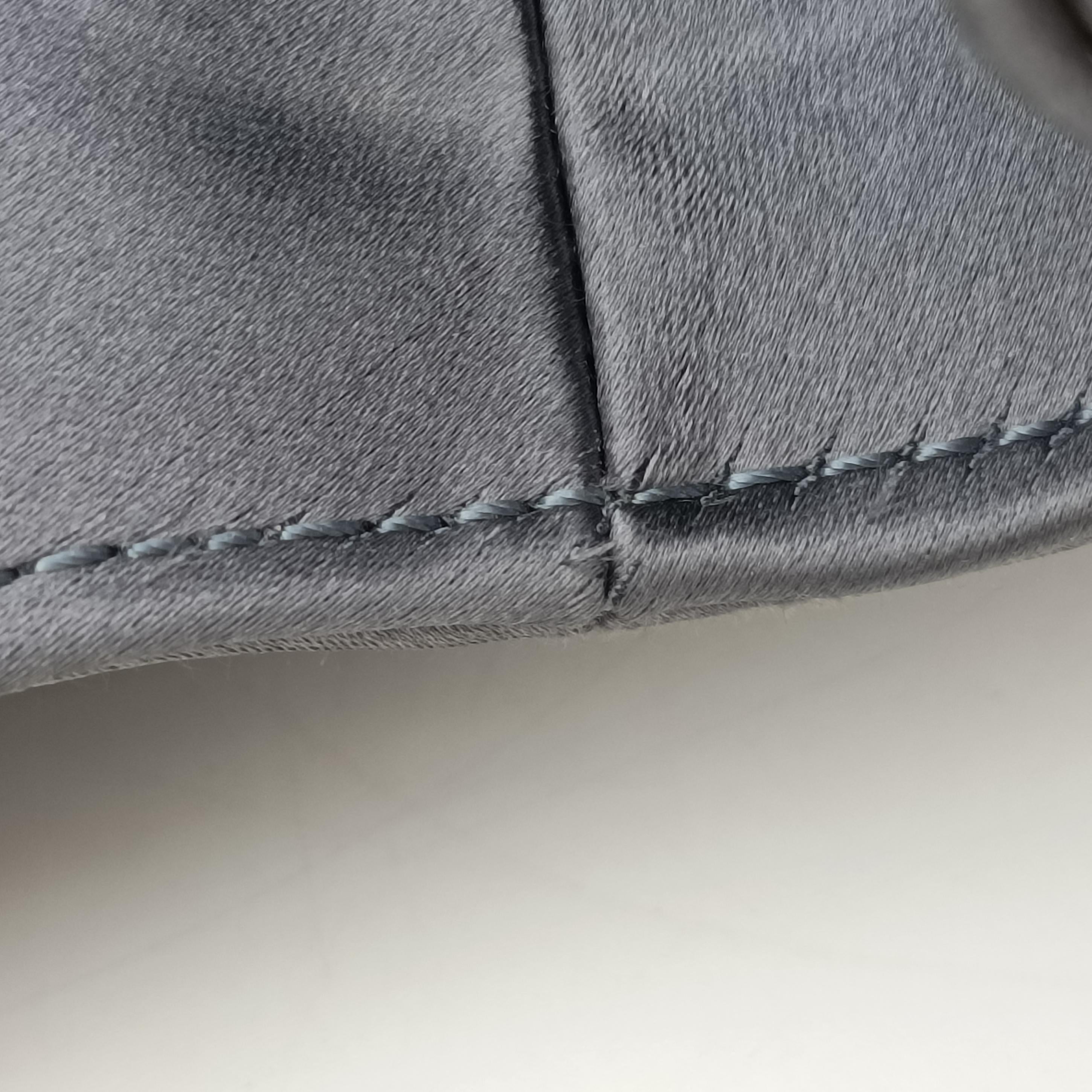 Vintage Christian Dior Saddle bag Grayish Blue Silk  handbag | stylenewstar