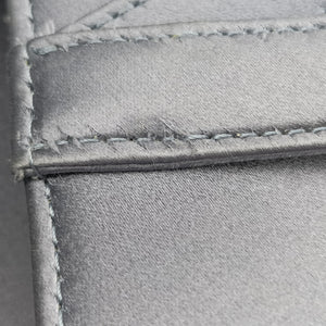 Vintage Christian Dior Saddle bag Grayish Blue Silk  handbag | stylenewstar