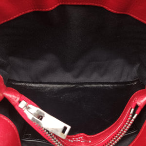 Vintage Yves Saint Laurent COLLEGE Red Caviar Leather 428056 shoulderbag | stylenewstar