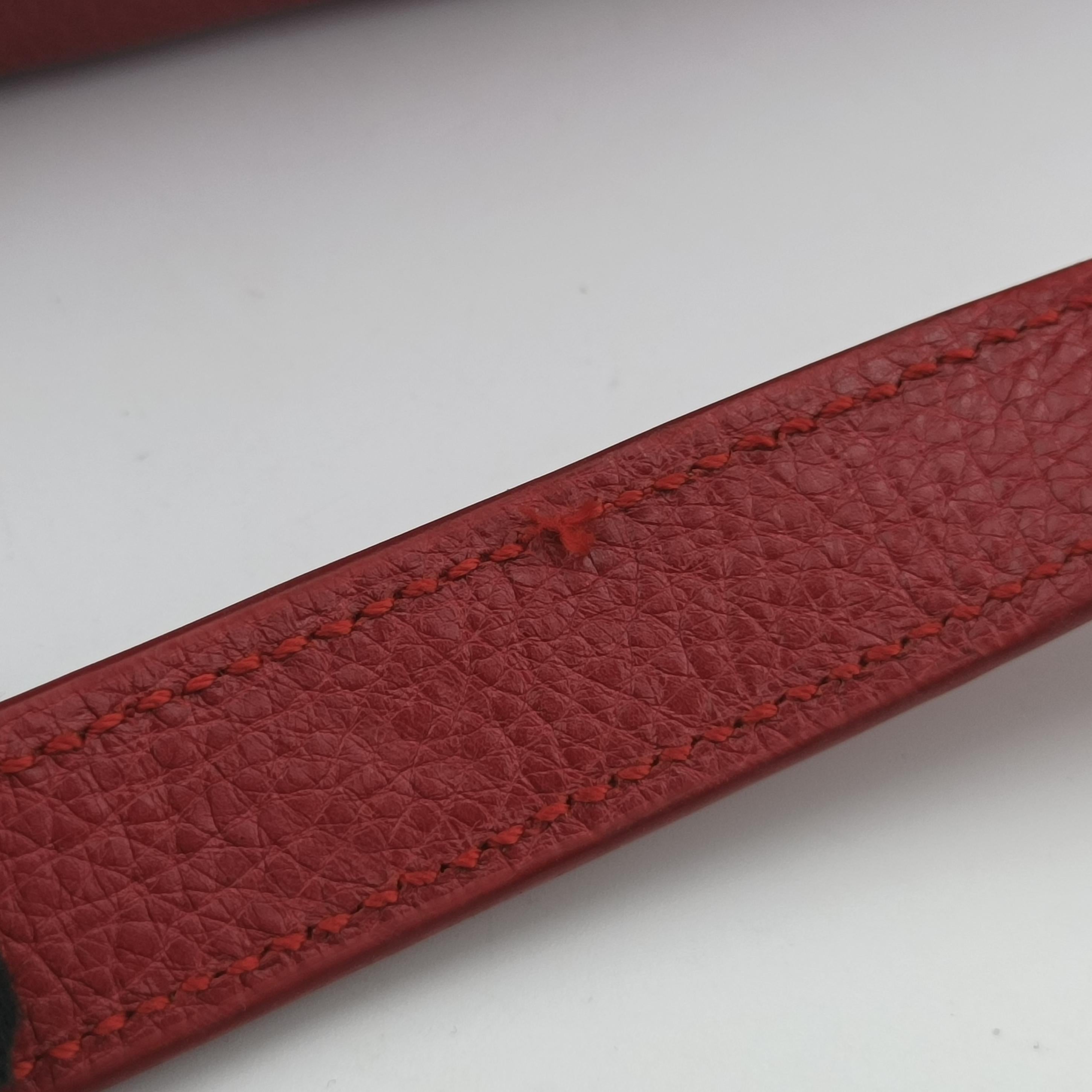 Vintage Yves Saint Laurent COLLEGE Red Caviar Leather 428056 shoulderbag | stylenewstar