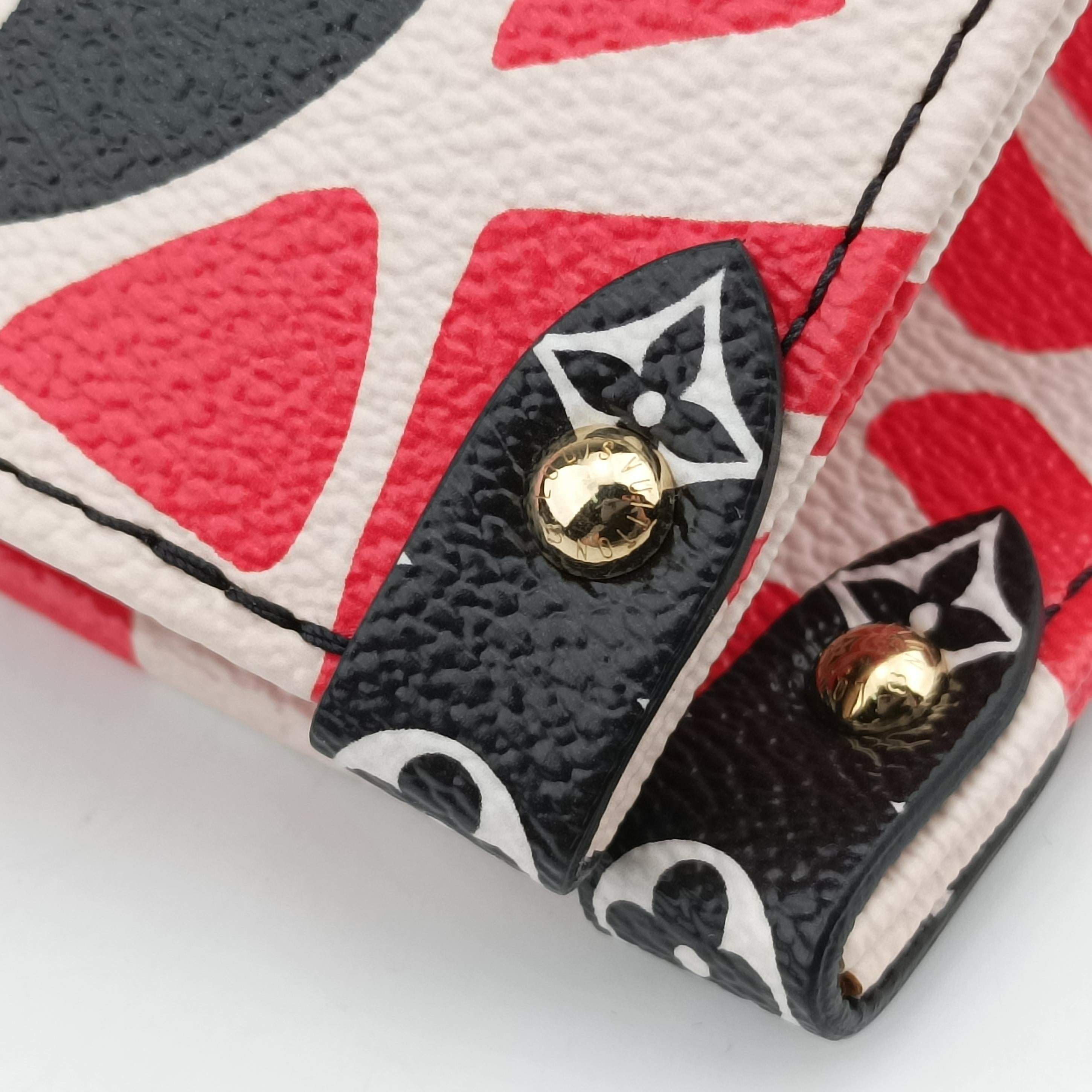 Pre-owned Louis Vuitton Crafty OnTheGo GM Crème Rouge Monogram Giant M45358 shoulderbag | stylenewstar