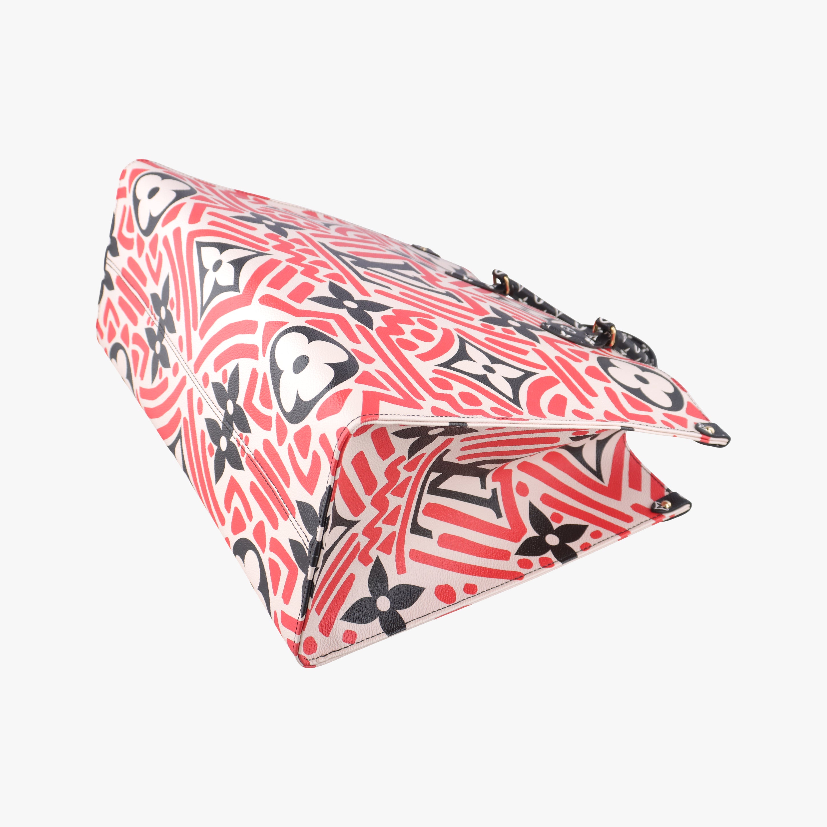 Pre-owned Louis Vuitton Crafty OnTheGo GM Crème Rouge Monogram Giant M45358 shoulderbag | stylenewstar