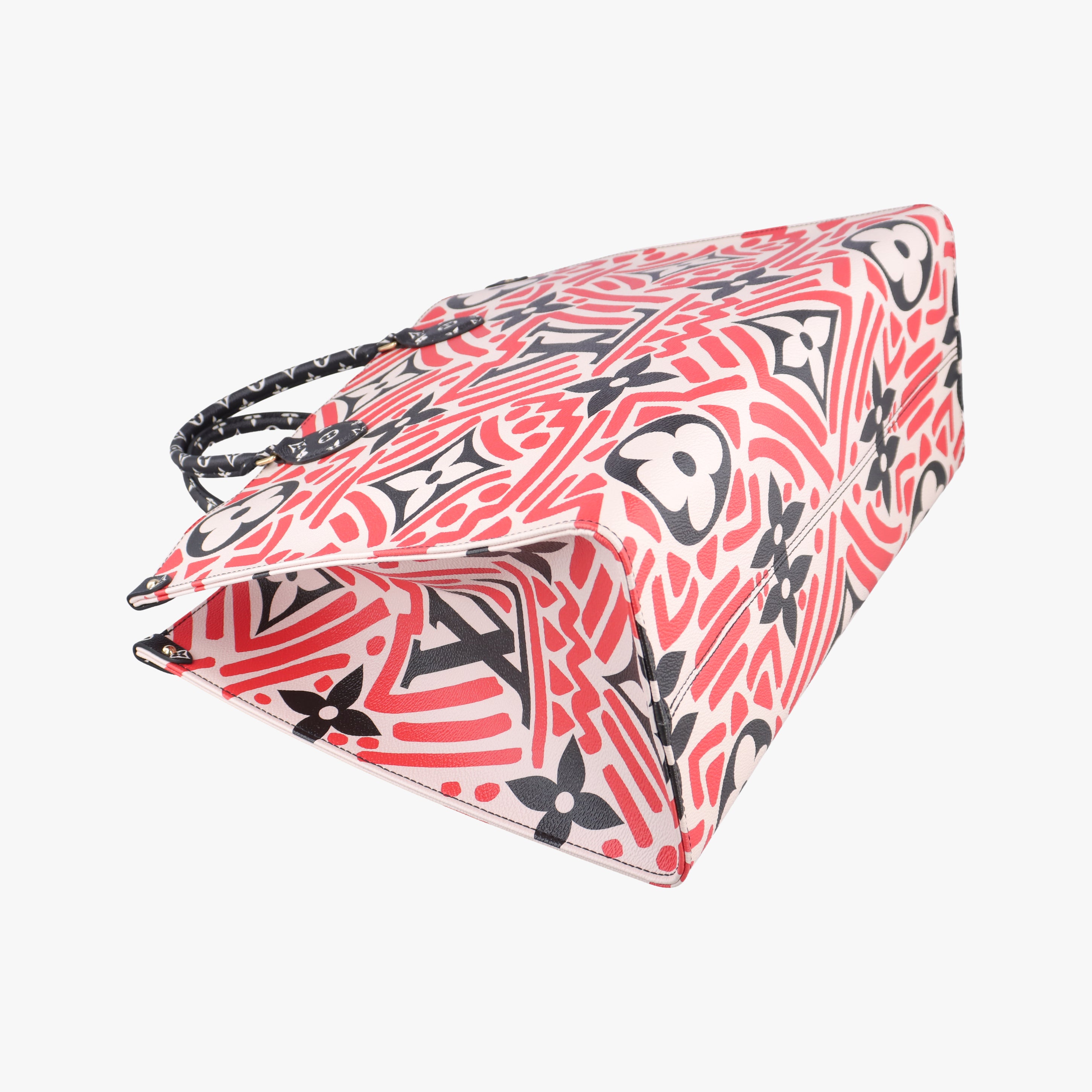 Pre-owned Louis Vuitton Crafty OnTheGo GM Crème Rouge Monogram Giant M45358 shoulderbag | stylenewstar