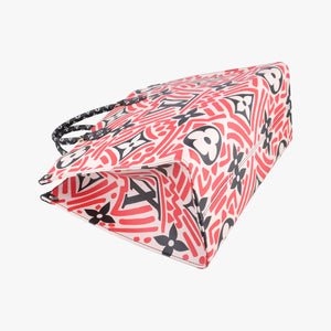 Pre-owned Louis Vuitton Crafty OnTheGo GM Crème Rouge Monogram Giant M45358 shoulderbag | stylenewstar