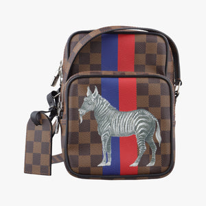 Pre-owned Louis Vuitton AMAZONE Chapman Ebenex Multicolor Damier Savannah N42703 shoulderbag | stylenewstar