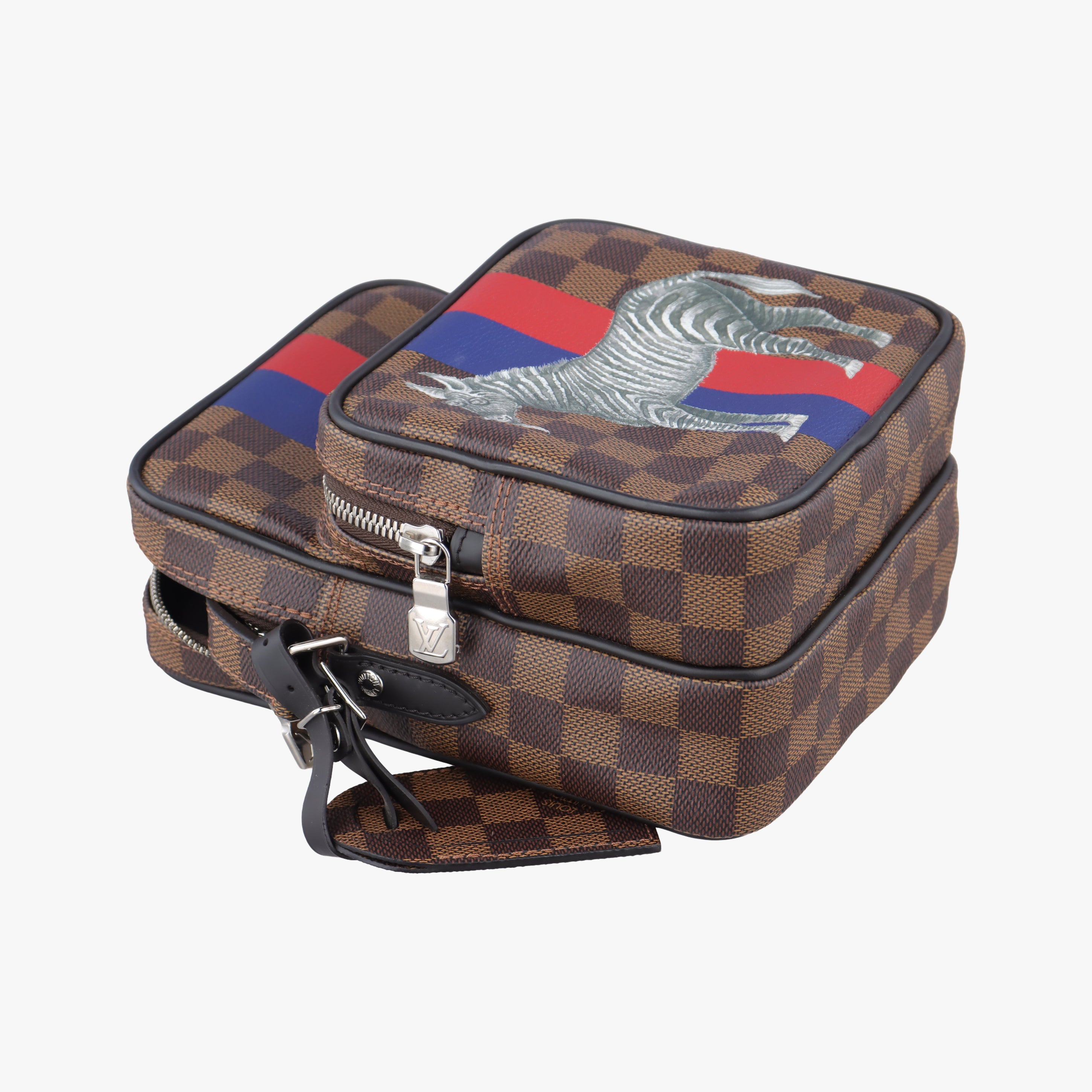 Pre-owned Louis Vuitton AMAZONE Chapman Ebenex Multicolor Damier Savannah N42703 shoulderbag | stylenewstar