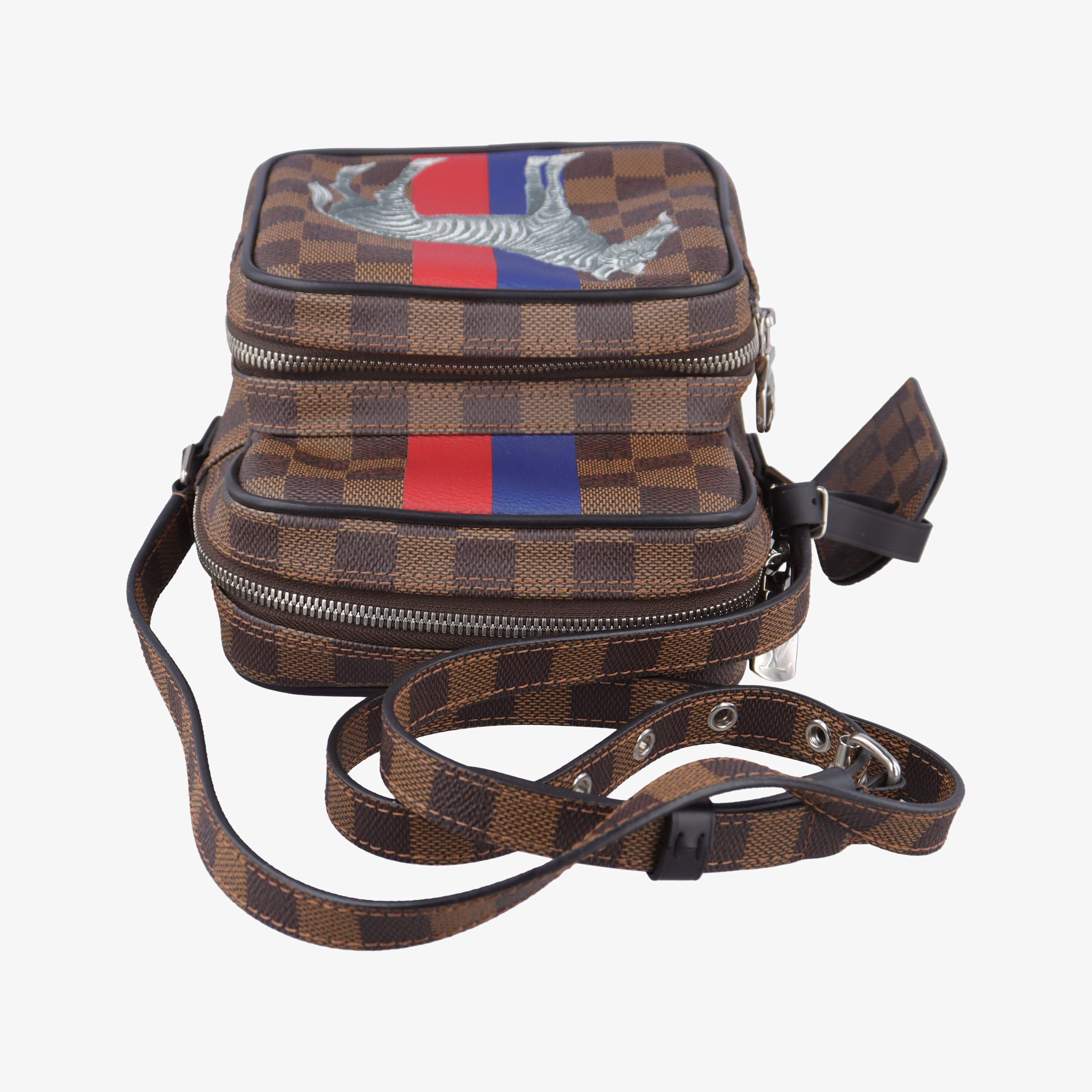 Pre-owned Louis Vuitton AMAZONE Chapman Ebenex Multicolor Damier Savannah N42703 shoulderbag | stylenewstar