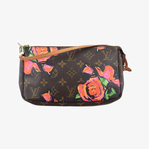 Pre-owned Louis Vuitton Pochette Accessoires brown×multi Monogram Canvas M48615 handbag | stylenewstar