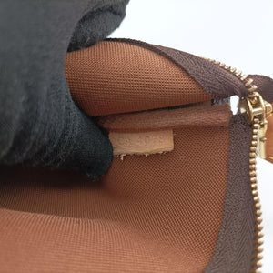 Pre-owned Louis Vuitton Pochette Accessoires brown×multi Monogram Canvas M48615 handbag | stylenewstar