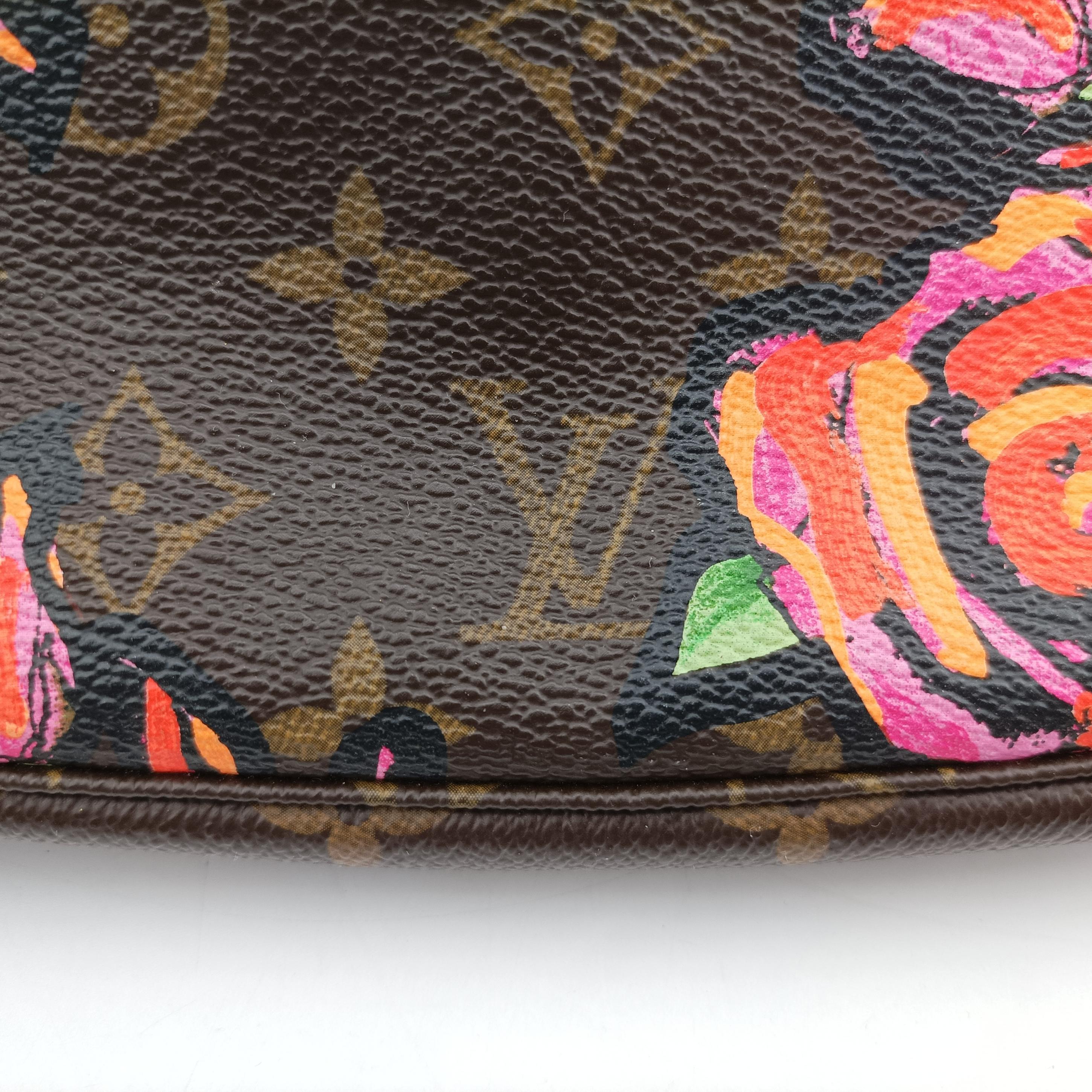 Pre-owned Louis Vuitton Pochette Accessoires brown×multi Monogram Canvas M48615 handbag | stylenewstar