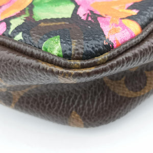 Pre-owned Louis Vuitton Pochette Accessoires brown×multi Monogram Canvas M48615 handbag | stylenewstar