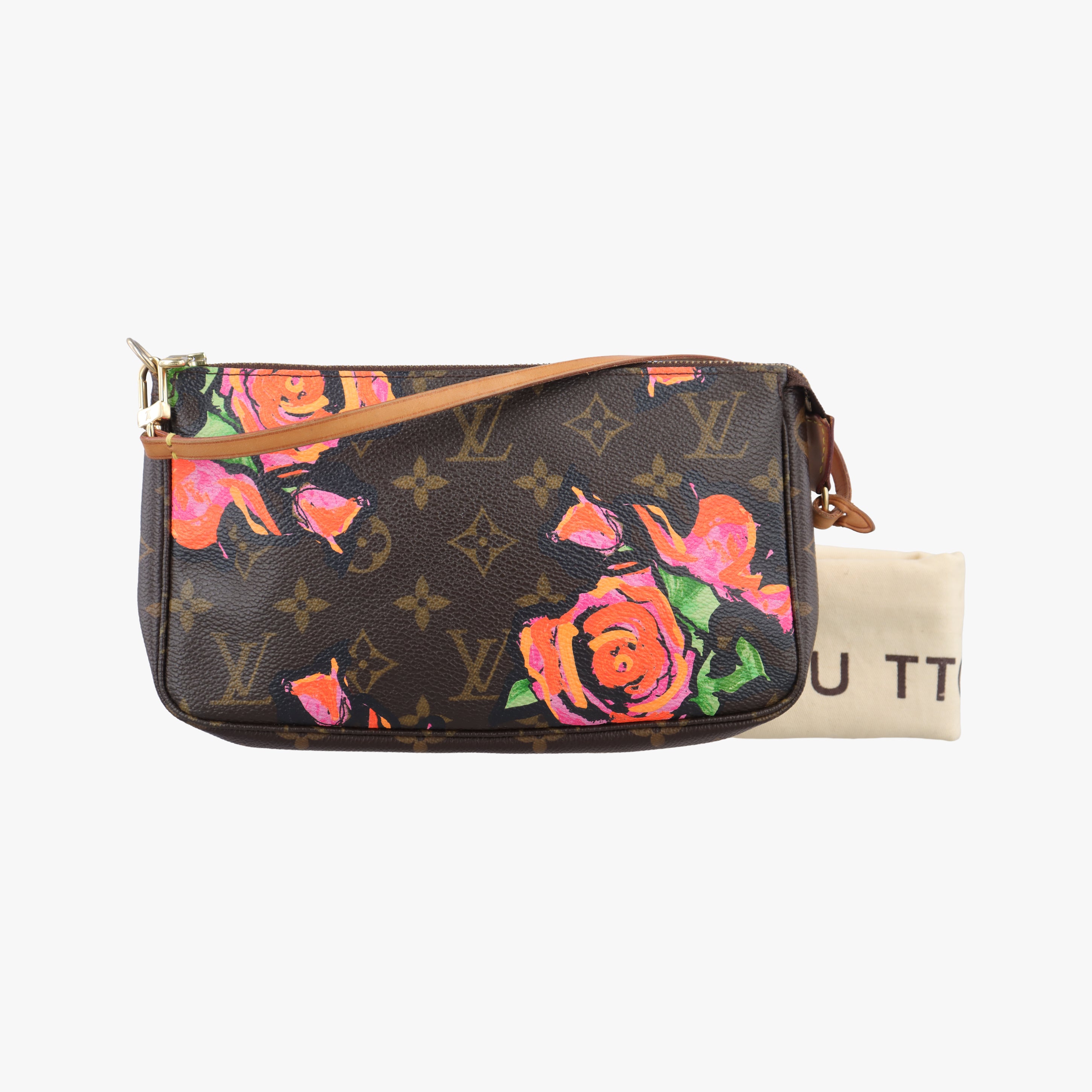 Pre-owned Louis Vuitton Pochette Accessoires brown×multi Monogram Canvas M48615 handbag | stylenewstar