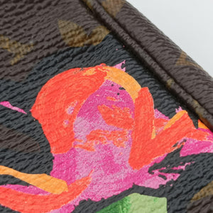 Pre-owned Louis Vuitton Pochette Accessoires brown×multi Monogram Canvas M48615 handbag | stylenewstar