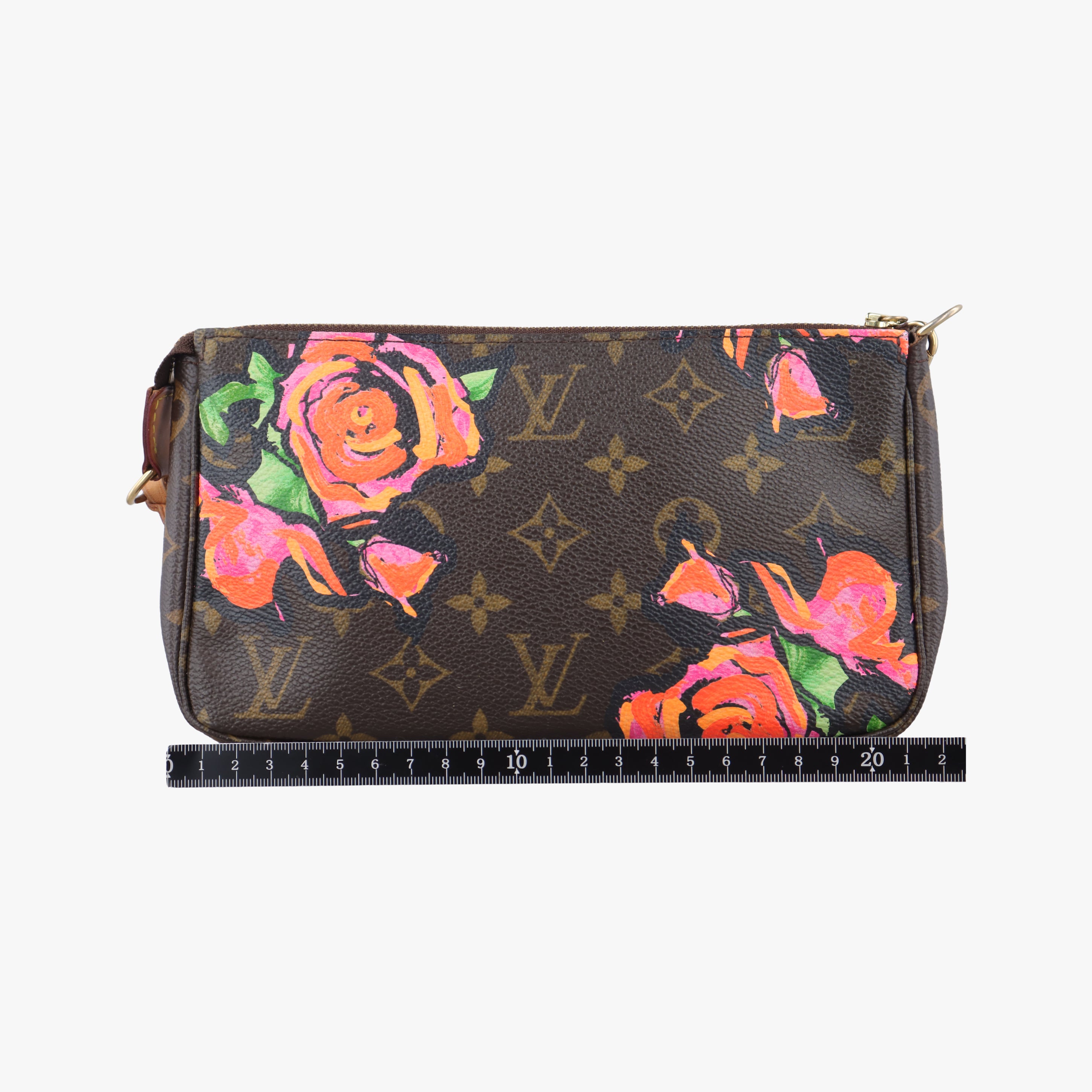 Pre-owned Louis Vuitton Pochette Accessoires brown×multi Monogram Canvas M48615 handbag | stylenewstar