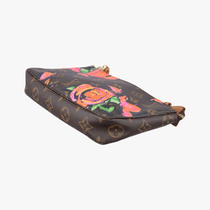 Pre-owned Louis Vuitton Pochette Accessoires brown×multi Monogram Canvas M48615 handbag | stylenewstar