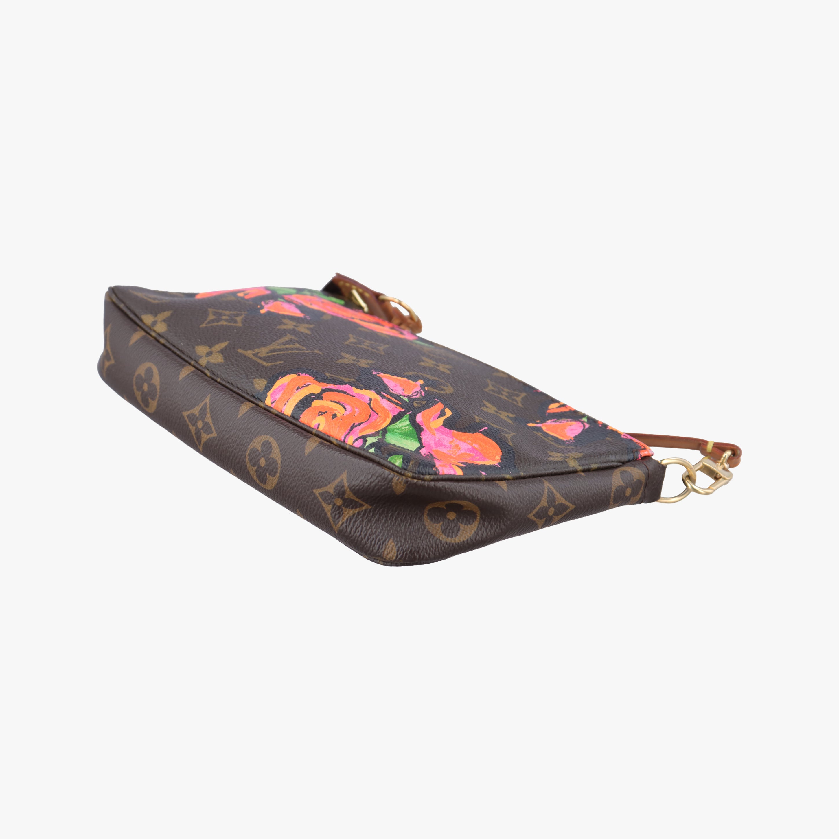 Pre-owned Louis Vuitton Pochette Accessoires brown×multi Monogram Canvas M48615 handbag | stylenewstar