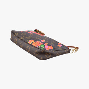 Pre-owned Louis Vuitton Pochette Accessoires brown×multi Monogram Canvas M48615 handbag | stylenewstar