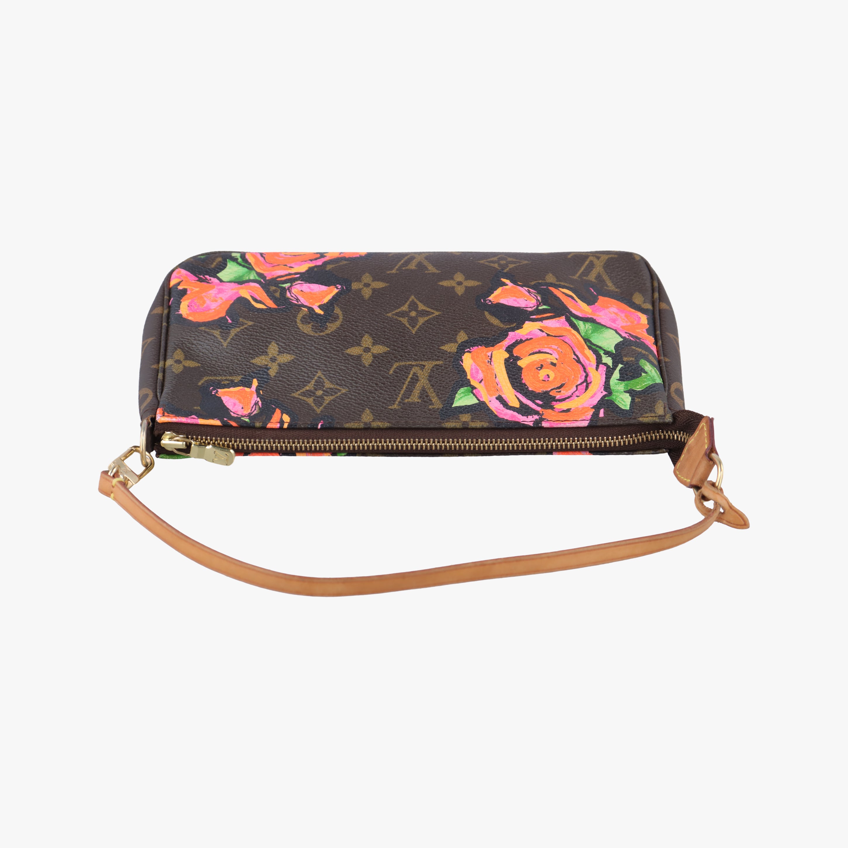 Pre-owned Louis Vuitton Pochette Accessoires brown×multi Monogram Canvas M48615 handbag | stylenewstar